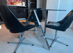 Leather Chairs for Dining or Desk - swivel