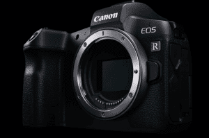 Canon EOS R mirrorless camera and lens for sale.