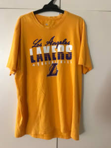 L.a.lakers #3 Anthony Davis Black Purple & Gold Practice Jersey Size 2xl  Mens for sale online