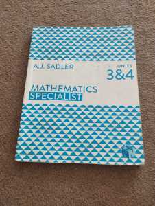 AJ Sadler Maths specialist textbook units 3&4