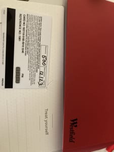 $500 Westfield Gift Card - Perfect condition