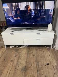 Brosa tv cabinet white (gloss)