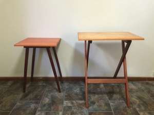 Side Tables 2 Hand Made custom solid timber construction.
