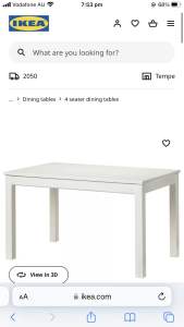 IKEA BJURSTA Dining Table