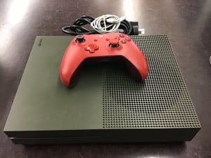 XBOX One S 1TB Console, Controller, Cables, Green, Very Good Condition