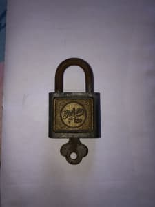 Vintage Padlock - Sidco 120 Padlock With Key