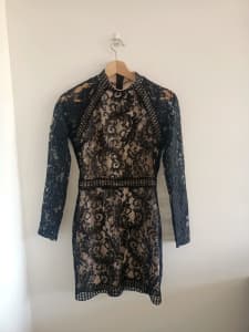 Black lace dress - UK size 8