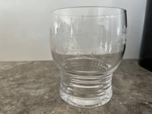 Five 1950 crystal glasses excellent condition $30