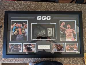 Gennady GGG Golovkin framed signed glove