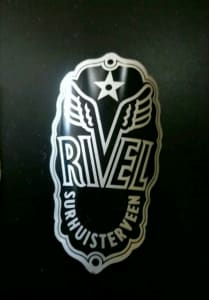 Rivel vintage bicycle head badge. Check out other listings.