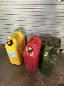 Jerry cans will sell separately