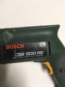 Hammer Drill. Bosch CSB 500 RE 500w, 240v mains electric drill.