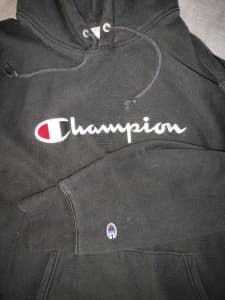 Champion Reverse Weave XL Hoodie Embroidered Logos