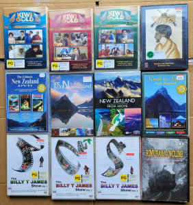 12 x New Zealand related DVDs