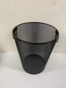 1 Large Black Mesh Basket with Two Handles