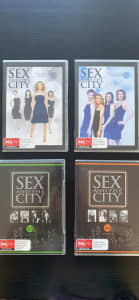 Sex and the City on DVD. Series 1-4.