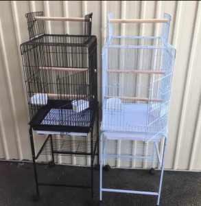 BRAND NEW Open Roof Cage $95 with trolley $140 in black or white