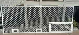6 x Security Screens white grille excellent flyscreen material