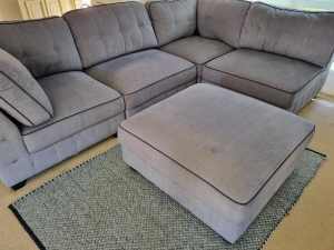 Grey modular lounge 