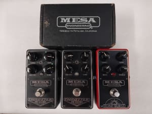 MESA BOOGIE USA GUITAR PEDALS THROTTLE BOX x 2 and TONE BURST with Box