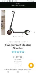 Xiaomi electric scooter 