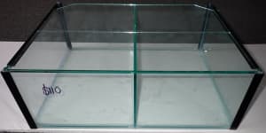 Fish Tank for Breeding, low profile, divided. 570x400x200H mm. NEW