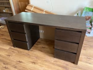 solid oak timber desk