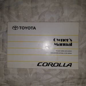 2005 Toyota Corolla owners manual