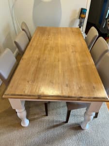 2m*1m Dinning table with 6 chairs