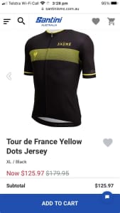 Tour de France cycling jersey