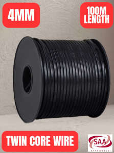 4MM Twin Core Wire Electrical 100M Cable - Limited Stock