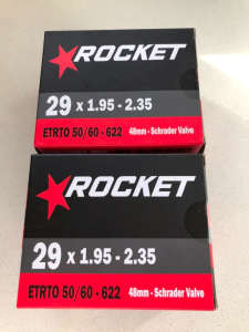NEW Rocket bike tubes (x2) 29 x 1.95 - 2.35