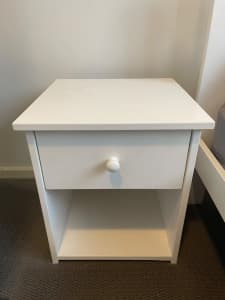 White Childrens Bedside Table 