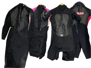 Female Wetsuits x 4 (Sizes 10 x 2 & 16 x 2)