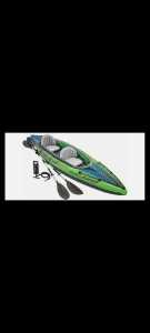Kayak Inflatable 2 person adult family with Paddles & pump