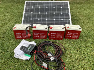 Solar battery kit, batteries, Solar Panel, Solar Controller 