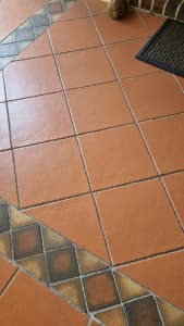 220 Terracotta coloured tiles