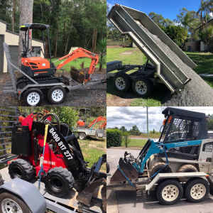 Mini Excavator Hire $200 per day-Auger✅ hammer✅ delivery available 