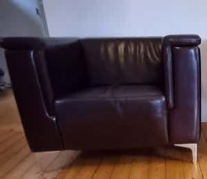 Comfortable leather armchair