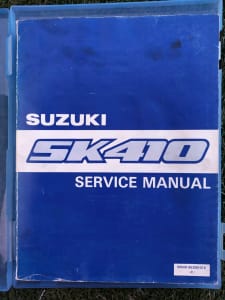 SUZUKI SK410 Service/workshop manual