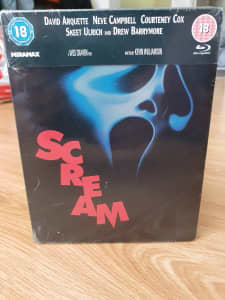 Scream blu ray steelbook. New. sealed.