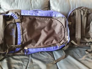 Travel back pack / suitcase DHM Australia Flight 75 As new clean.