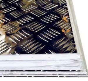 2400 x 1200 x 1.6mm Aluminium Checker Plate Sheet Tread