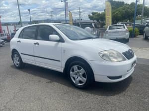 2003 Toyota Corolla ZZE122R Ascent White 5 Speed Manual Hatchback
