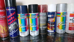 Export Spray Paint mixed colour, Under body sealer ,air filter Oil ,pr