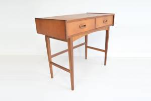 Vintage Parker Hall Writing Table. Parker Desk. 1960’s Teak. Danish.