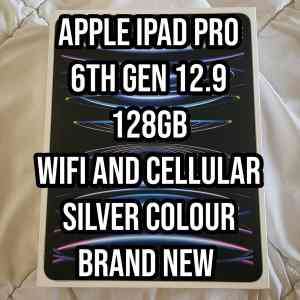 Apple iPad Pro 12.9 6th Gen M2 Chip 128GB WiFi and Cellular