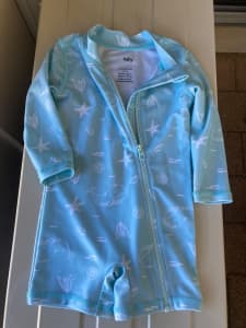Brand New 4baby Under the Sea L/S Swimsuit/Rashie Size 12-18 Months