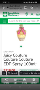 Brand new juicy couture purfume 100 ml