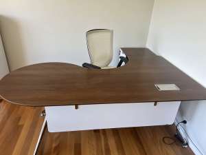 Large ergonomic SUNON timber desk for sale